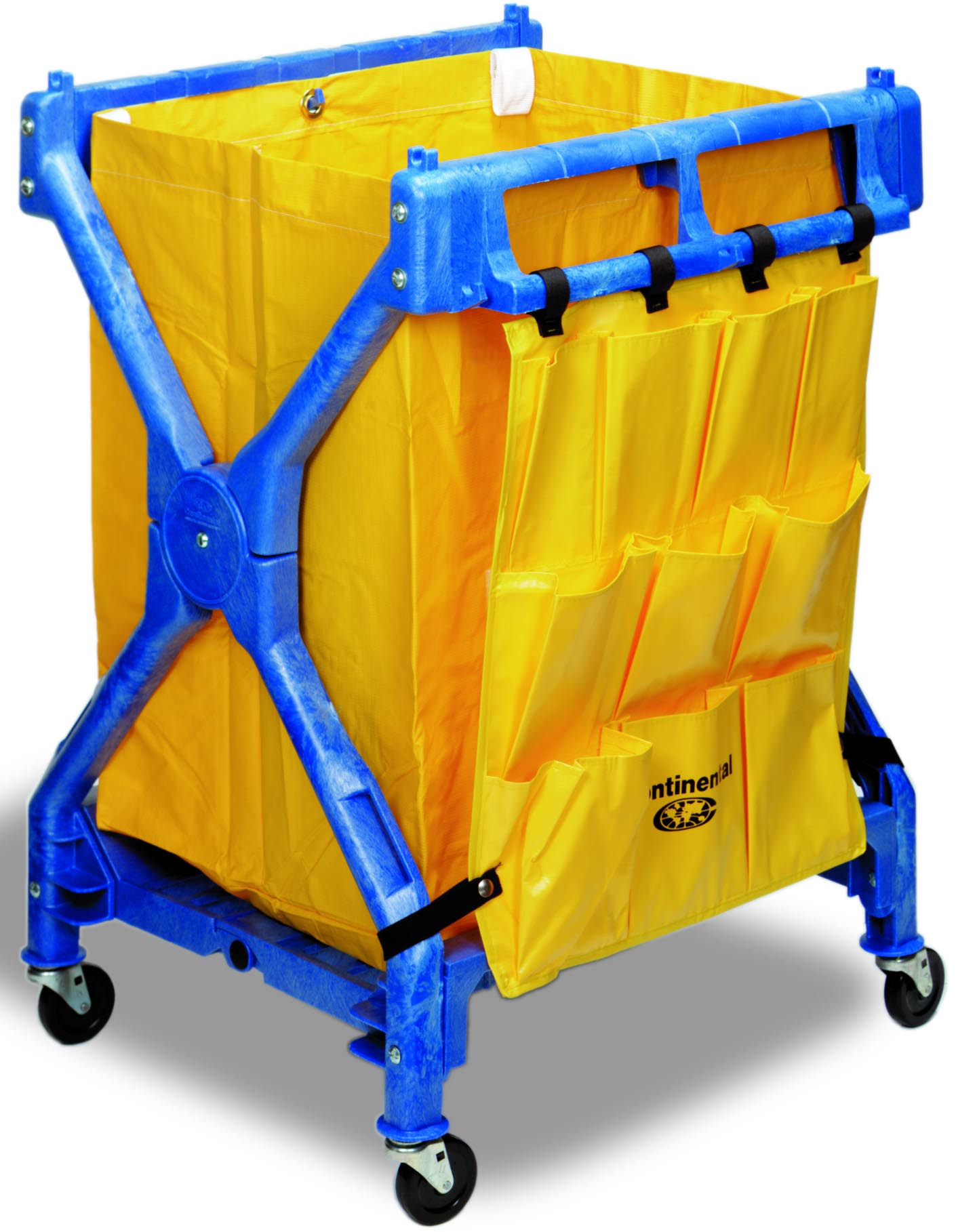 (image for) Blue Folding Cart wtih Yellow Bag